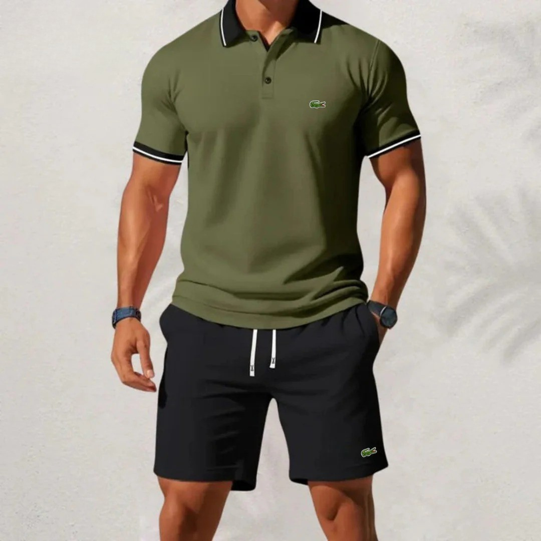 Set aus Poloshirt und Shorts