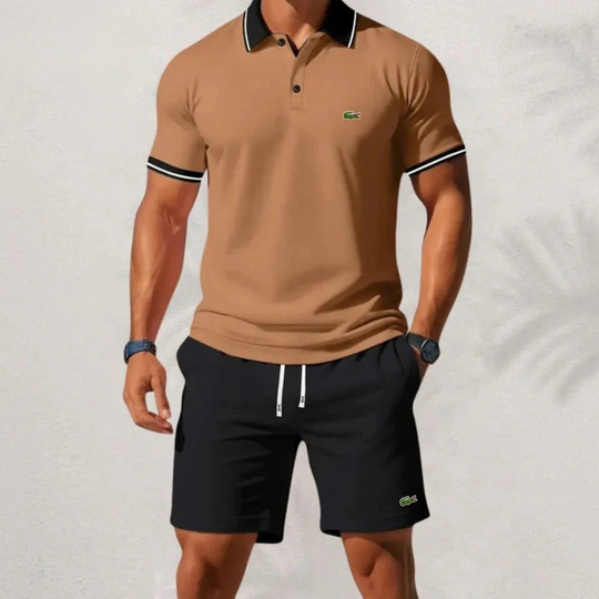 Set aus Poloshirt und Shorts