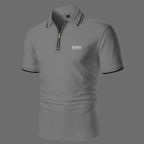 Poloshirt mit Reißverschluss